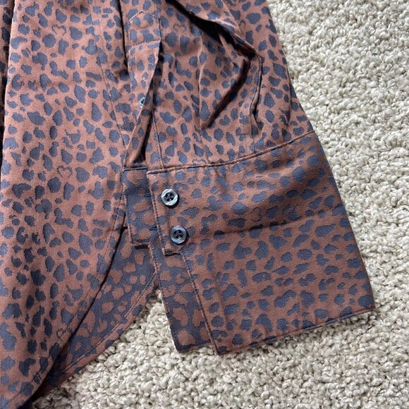 Chico's Women's Sz S No-Iron Button-Down Long Sleeve Shirt - Picture 7 of 10